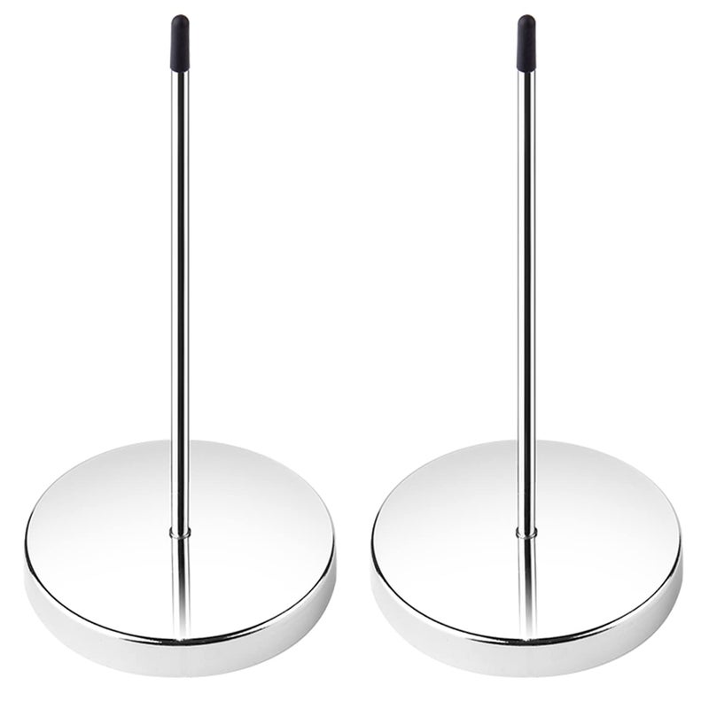 HRLORKC 2pcs Desk Receipt Holder Bill Fork Receipt Spike Stick Silver Restaurant Check Spindle 5.5 Inch by HRLORKC - Image 1